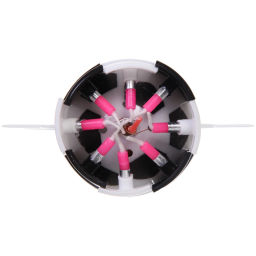 Цена за 2 шт. Свеча для торта раскрывающийся цветок "Кубок" (8 свечей), Черный