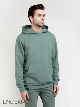 Мужской худи из футера LINGEAMO хаки ВК-33 (125) Мужской худи из футера LINGEAMO хаки ВК-33 (125)