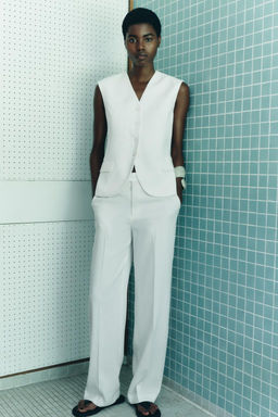 ZW COLLECTION WAISTCOAT WITH POCKETS - Zara фото 16