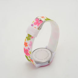 Часы наручные детские Цветы, кварцевые, ремешок силикон, разноцветные