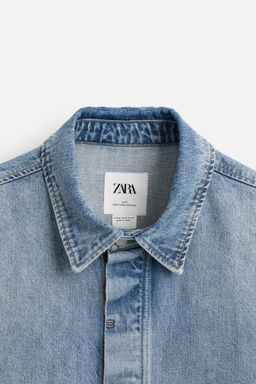 LIMITED EDITION DENIM OVERSHIRT - Zara фото 8