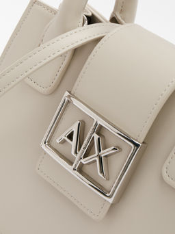 Женская сумка с ручками ARMANI EXCHANGE JODIE Артикул 4212370, пыльно-бежевый  фото 3