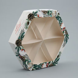 Цена за 5 шт. Коробка складная «Счастливого Нового года», 20×23×4 см
