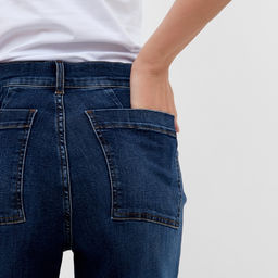 Джинсы женские палаццо MINAKU SLIM FIT, размер 48 (рост 168 см), синие