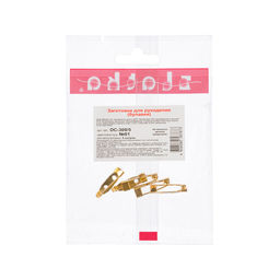 Zlatka Заготовки для броши DC-309/5 2 см 5 шт №01 под золото  фото 3