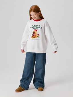 ACOOLA / Джемпер детский для девочек Somalia молочный  фото 4