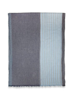 Палантин из вискозы и хлопка с легким эффектом крэш