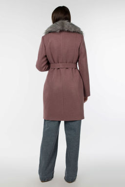 02-3070 Пальто женское утепленное (пояс) - El podio фото 6