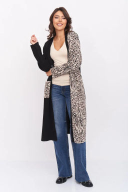 БЕЛАРУСЬ Кардиган Д 3272/черно-бежевый