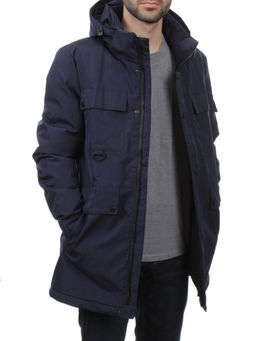 2185 DK. BLUE Куртка мужская зимняя облегченная (130 гр. холлофайбер)