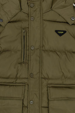 Пальто цвета хаки для мальчика - U.s. polo assn фото 3