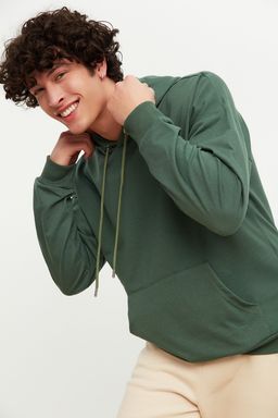 Tas Oversize/Genis Kesim Kapusonlu Cicek Bask?l? Sardonsuz Sweatshirt TMNAW22SW0155 - Trendyolmilla фото 11