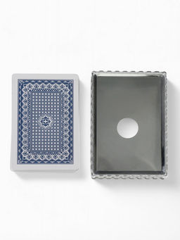 Цена за 2 шт. Карты игральные пластиковые 54 шт. «Время игры», для покера, 9.5×6.5 см, синяя рубашка