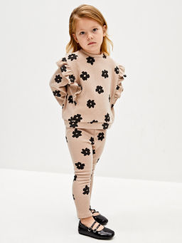 Beli Lastikli Desenli K?z Bebek Tayt