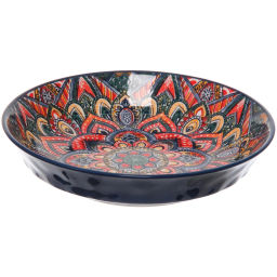 Тарелка керамическая "Марракеш" синяя 20,5*4,5см