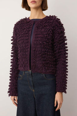 Mor Bisiklet Yaka Dokulu Triko H?rka TWOAW26HI00300 - Trendyolmilla фото 3