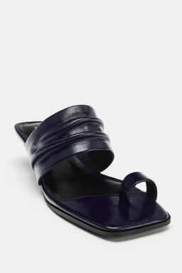 SANDALIA PIEL TIRA / Azul Marino - Zara фото 4