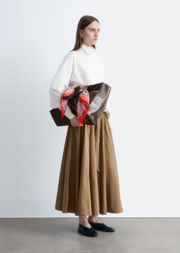 Falda midi voluminosa con cord?n de ajuste - H&m фото 6