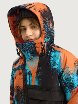 Комбинезон 8з1525 оранж/черный