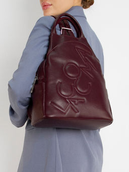 LACCOMA рюкзак Адель-24-L815-ежевичный эко кожа хлопок  фото 6