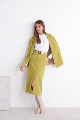 12098 Костюм брючный в цвете шартрез - Martichelli фото 15
