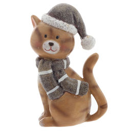 Фигурка декоративная "Кошка", L5 W4 H9 см, 2в.