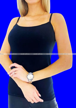 Цена за 1 шт. Майки женские Miss Emma Турция Бретели СИНИЕ код 120,124,128, 512