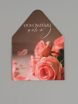 Цена за 10 шт. Конверт подарочный «Цветы», 15×11 см