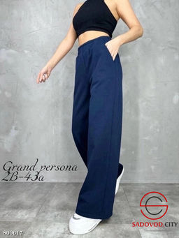 Тёплые кюлоты (палаццо) из хлопка с мехом - Bruno фото 7