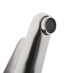 Смеситель для раковины Accoona A9690, однорычажный, с гайкой, нержавеющая сталь