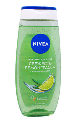 NIVEA SHOWER гель д/душа 250мл Свежесть лемонграсса с капельками масла