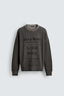 WASHED PRINTED JUMPER - Zara фото 15