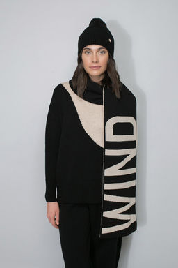 VERY NEAT _ ЕВ 15001/ш/шоколад,слоновая кость шарф жен