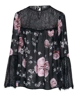 Блузка, черно-розовая - Heine фото 2