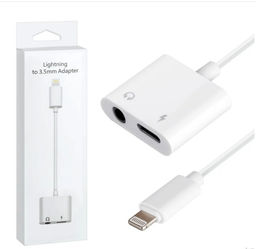 Переходник на наушники и зарядку для iPhone Lightning - Jack 3.5 мм / Адаптер Lightning - 3.5 мм Jack - Family фото 4