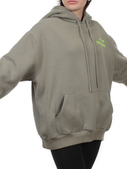 2620 GRAY GREEN Толстовка женская (85% хлопок, 10% полиэстер, 5% спандекс) - Fashion фото 3