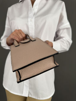 Сумка женская Sefaro из телячьей кожи маленькая розовая  фото 5