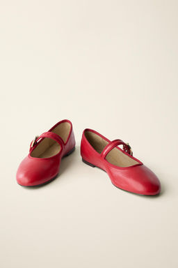 BAILARINA PIEL CREATED BY CARAMEL LONDON X ZARA / Rojo  фото 6