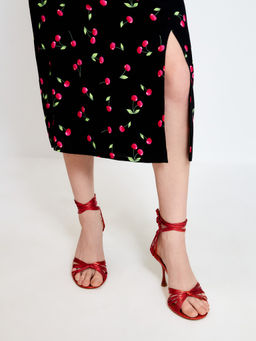 10200180575 Юбка жен. Ayla черный принт - Concept club фото 4