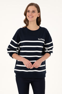 Женский темно-синий свитшот Неожиданная скидка в корзине