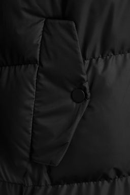 TRENDYOLMILLA Ekru Regular Kapusonlu Yandan C?t C?t Detayl? Su Itici Uzun Sisme Mont TWOAW24MO00104  фото 15