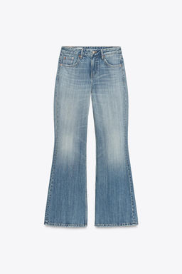 TRF LOW-RISE FLARE JEANS