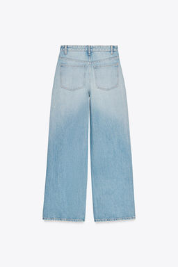 TRF WIDE-LEG HIGH-WAIST JEANS WITH CROSSOVER WAIST - Zara фото 21