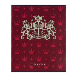 Комплект тетрадей из 4 штук, 96 листов в клетку Calligrata "King's school", обложка мелованный картон, блок офсет