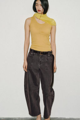 JEANS Z1975 CARGO BARREL TIRO MEDIO / Marr?n - Zara фото 3