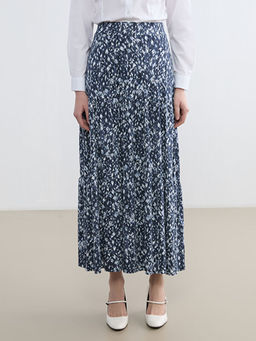 Beli Lastikli Desenli A Kesim Etek