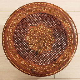 Стол резной «Звезда», 48×52×52 см, дерево