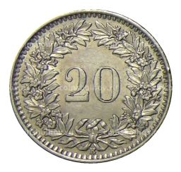 20 раппенов 1964 года Швейцария