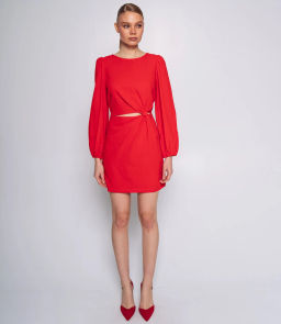 Платье #ОКТ025014, красный