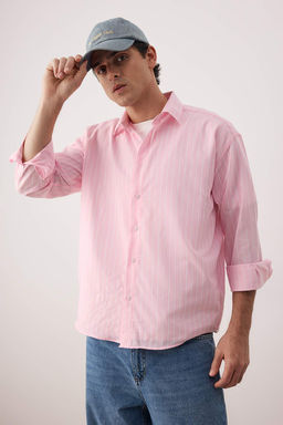 Pembe Regular Erkek Gomlek TMNAW26GO00026